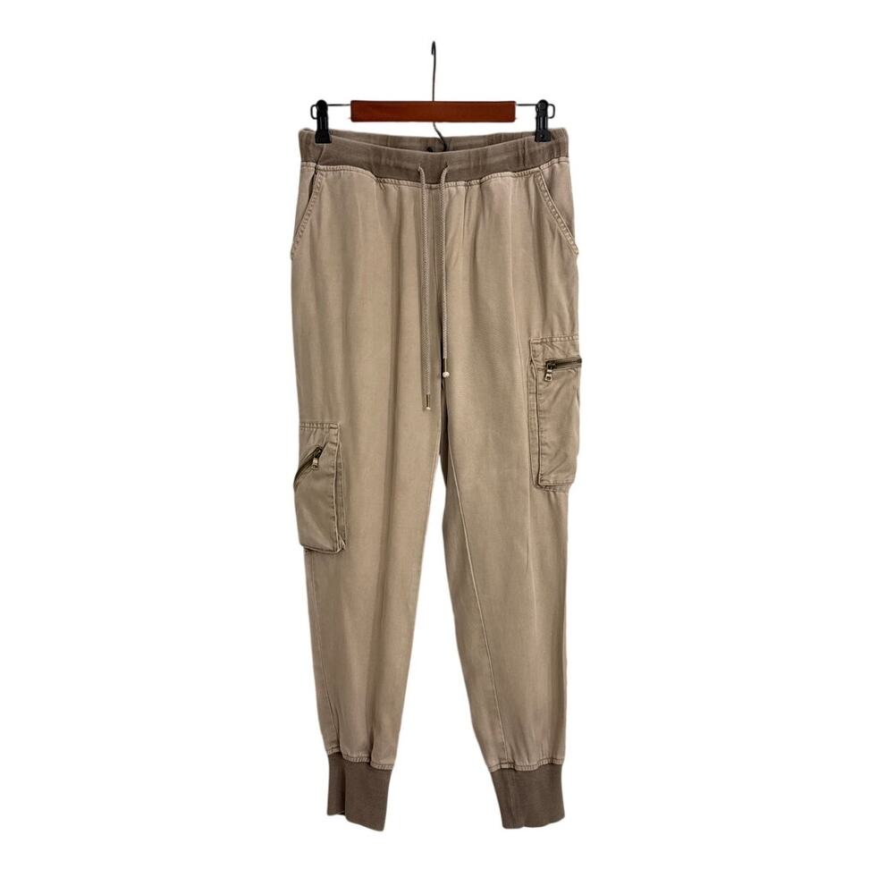Young Fabulous & Broke Jupiter Tan Khaki Utility Chore Cargo Joggers Size XS